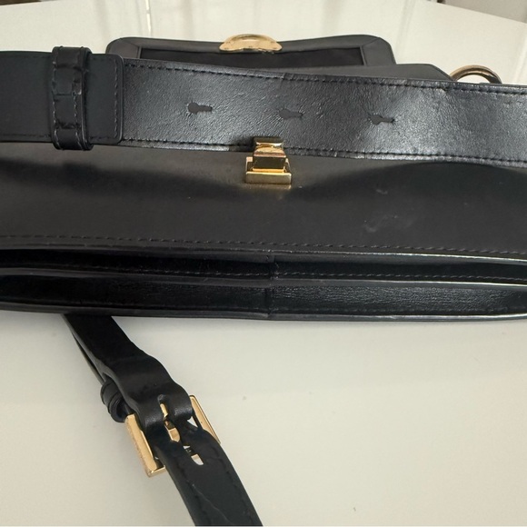 KARL LAGERFELD Kat Lock Leather crossbody 2 way bag - Picture 6 of 11